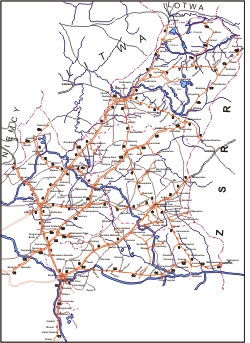 схема Виленской окружной дирекции ПКП